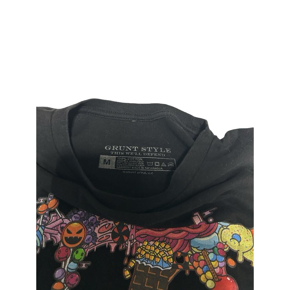 Grunt Style Candy Rifle Graphic T Shirt Black Men’s Medium Military Patriotic - Picture 4 of 5